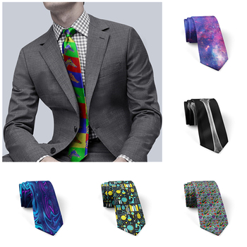 Męskie krawaty z nadrukiem zwierząt, 8cm Slim, do codziennego ubioru oraz wesel, idealne jako prezent