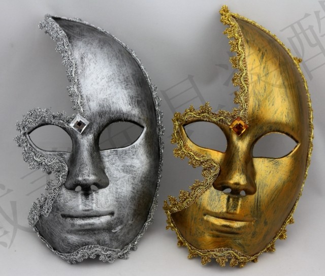 Wenecka maska Halloween dla chłopców w stylu Anonymous - tanie ubrania i akcesoria