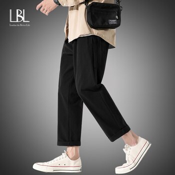 2021 Męskie Spodnie Bawełniane Luźne Hip-hopowe Pantalones (Kolor: jednokolorowy, Materiał: bawełna, Długość: długie, Styl: na co dzień)