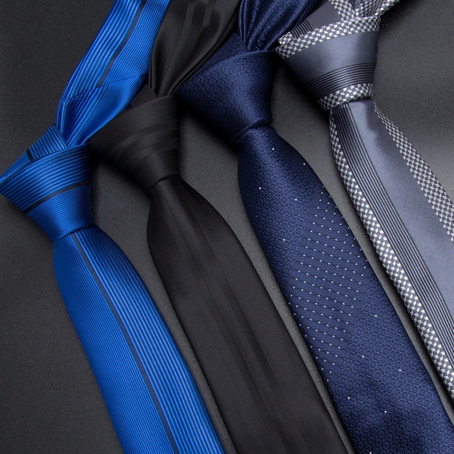 Mężczyźni krawat 5 cm skinny z żakardowym wzorem - luksusowy dodatek do męskiej mody, idealny do biznesowej i ślubnej stylizacji - tanie ubrania i akcesoria