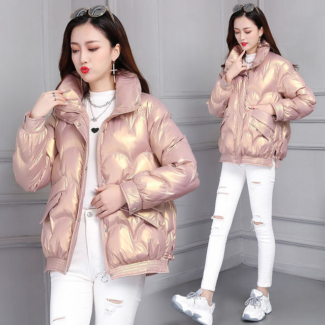 Puchowa kurtka damska zimowa krótka - nowa koreańska wersja Y2K moda - lekki płaszcz ins luźny styl bawełniany - tanie ubrania i akcesoria