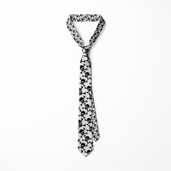 Męski krawat unisex do ślubu, biznesu i codziennego użytku z nadrukiem kreskówkowym - 8cm slim