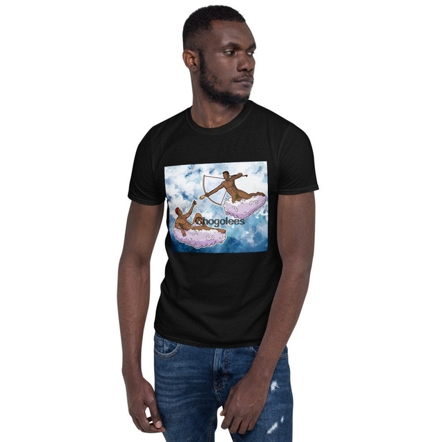 Niebiańska koszulka męska z krótkim rękawem Lil Nas X - tanie ubrania i akcesoria