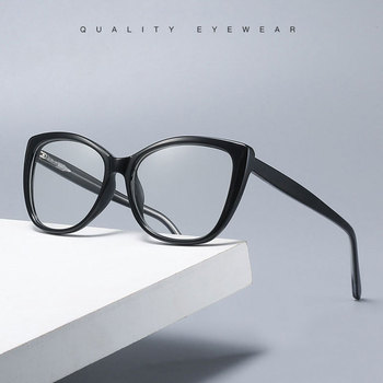 Modne damskie okulary Full Rim na okulary korekcyjne - plastikowe ramki z możliwością zmiany szkieł