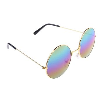 Okulary przeciwsłoneczne Vintage okrągłe nowej mody z lustrzanymi szkłami UV 400