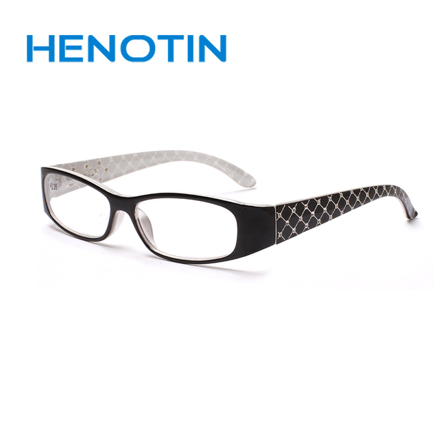 Stylowe prostokątne okulary do czytania z zawiasem sprężynowym - mężczyźni i kobiety - dioptria: 0.5 – 4.0 - tanie ubrania i akcesoria