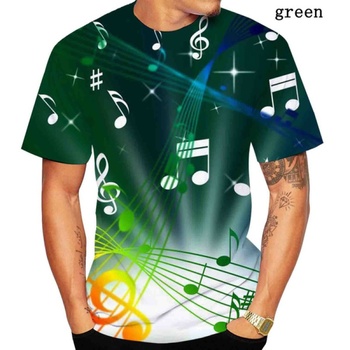 Koszulka męska z krótkim rękawem – Nowe mody wiosną i latem T-Shirt z 3D nadrukiem, Unisex, XS-5XL