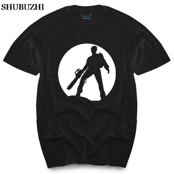 Koszulka męska Martwe Zło Ash Bruce Campbell Zombie Chainsaw w stylu letnich topów
