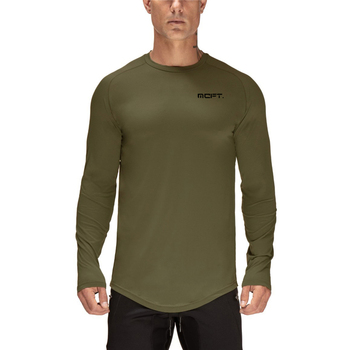 Męska koszulka sportowa z długim rękawem Casual O-Neck do biegania i treningów fitness jesienią, w modnym sportowym stylu siatkowym
