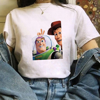 Nowa koszulka Buzz Lightyear Cowboy Woody z Toy Story Disney dla dziewczyn Unisex