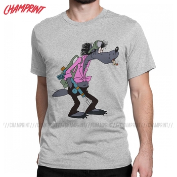 Nowa kolekcja koszulek z krótkim rękawem męskich Nu pochodi Wolf - 100% bawełny, rosyjski styl, hipsterski design