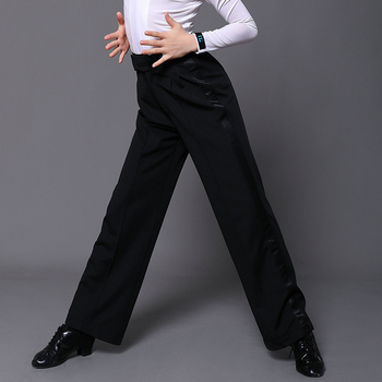 Nowe spodnie do tańca latynoskiego dla dzieci - chłopcy, model Cha Cha Tango Samba Salsa, na pokaz sceniczny, DN7692