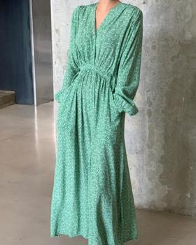 Nowa letnia sukienka wieczorowa z długim rękawem - Vintage Party Oversize, plażowa dla kobiet - Vestido Prom