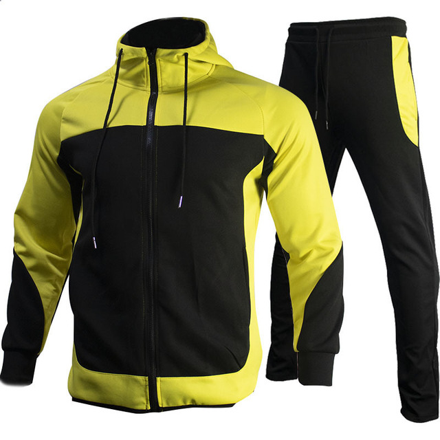 Dres męski wiosenny zestaw garnitur kurtka z joggingowymi spodniami - tanie ubrania i akcesoria