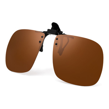 Kwadratowe okulary przeciwsłoneczne na pilota Flip-up - uniwersalna ochrona UV400 dla kobiet i mężczyzn