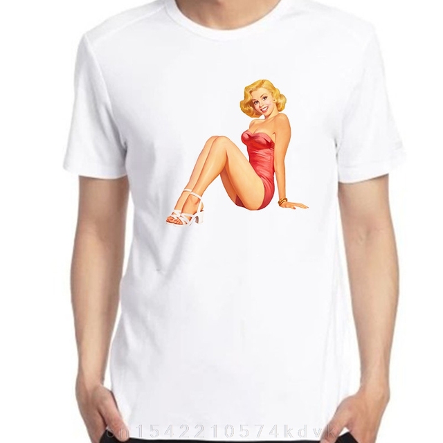 Męska koszulka Uomo Donna Pin Tatoo z pięknym nadrukiem - Hipster Tee o fajnym wzorze - tanie ubrania i akcesoria