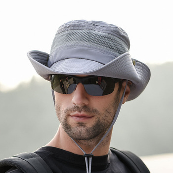 Męski kapelusz przeciwsłoneczny do wędkarstwa i sportów outdoor latem U53