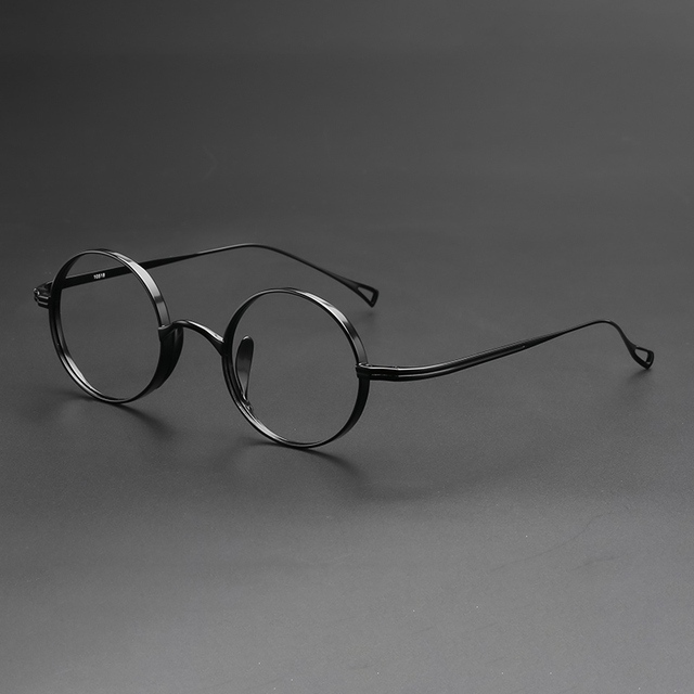 Okulary recepta retro krótkowzroczność tytan mężczyźni i kobiety oczu - tanie ubrania i akcesoria