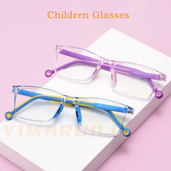 Ultralekkie i wygodne okulary dla dzieci YIMARUILI rama 2232 - wielokolorowe, anty-niebieskie, optyczne, na receptę