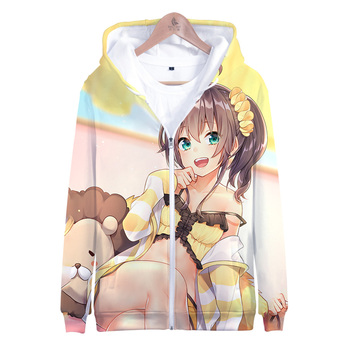 Kapciuch Hoodie BSLNXNMA HOLOLIVE VTuber Natsuiro Matsuri 3D - wakacyjna kolekcja, modny i pasujący zarówno kobietom, jak i mężczyznom