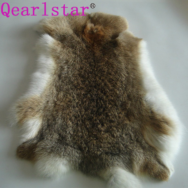 Szalik damski z wysokiej jakości prawdziwej skóry królika Qearlstar 25*35cm żółtej słomy - tanie ubrania i akcesoria