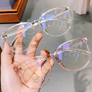 Duże okrągłe ramki do okularów z przezroczystymi soczewkami i ultralekką konstrukcją - unisex retro gafas