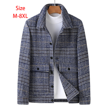 Płaszcz męski M-8XL marki, stylowa marynarka slim, idealna na co dzień w jesienno-wiosennym sezonie