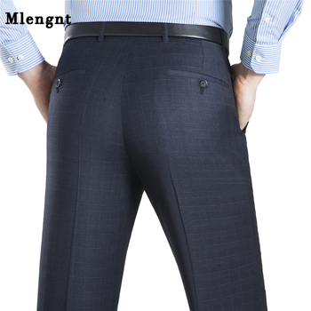 Męskie biznesowe spodnie o prostym kroju, Big Size 29-44, antykradzieżowe i odporne na zmarszczki, luźne, dostępne w 9 kolorach
