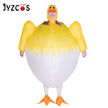 Kostium nadmuchiwany żółtego kurczaka dla dorosłych - idealny na Halloween, karnawał, gry i Cosplay