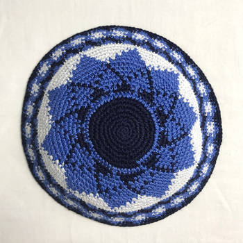 Dzianinowa czapka judaistyczna Kippah Yarmulke Yarmulka 15cm (5.9 Cal)