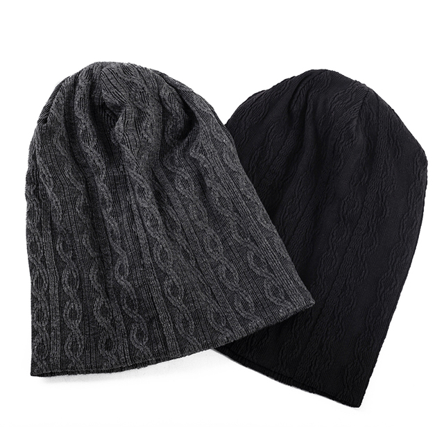Zimowe czapki Geebro dla kobiet i mężczyzn - ciepłe, miękkie, żebrowane, jednolity kolor Skullies Bonnet - tanie ubrania i akcesoria