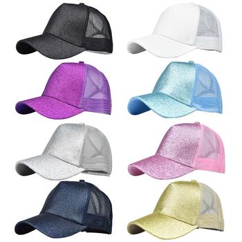 Damska letnia czapka baseballowa z daszkiem i regulacją UV Mesh; anty-UV, ochronna, sportowa