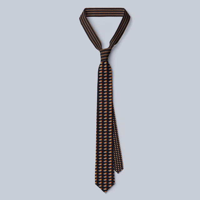 Krawat męski z nadrukiem kawaii cute cartoon, szerokość 8 cm, unisex, idealny na wesele - nowy projekt - tanie ubrania i akcesoria