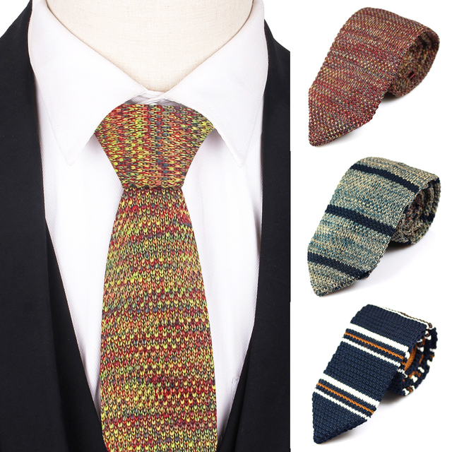 Jednokolorowy krawat męski w paski, idealny na ślub, do biznesu i na co dzień - tanie ubrania i akcesoria