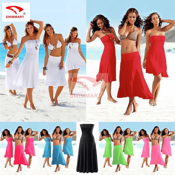 Nowa sukienka plażowa SWIMMART 2017 - strój kąpielowy, spódnica sportowa, XL