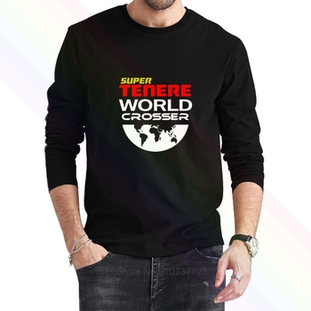 Nowość! Męska koszulka z długim rękawem Super Tenere świata orbitę Xtz Super rally 2021 (Unisex)
