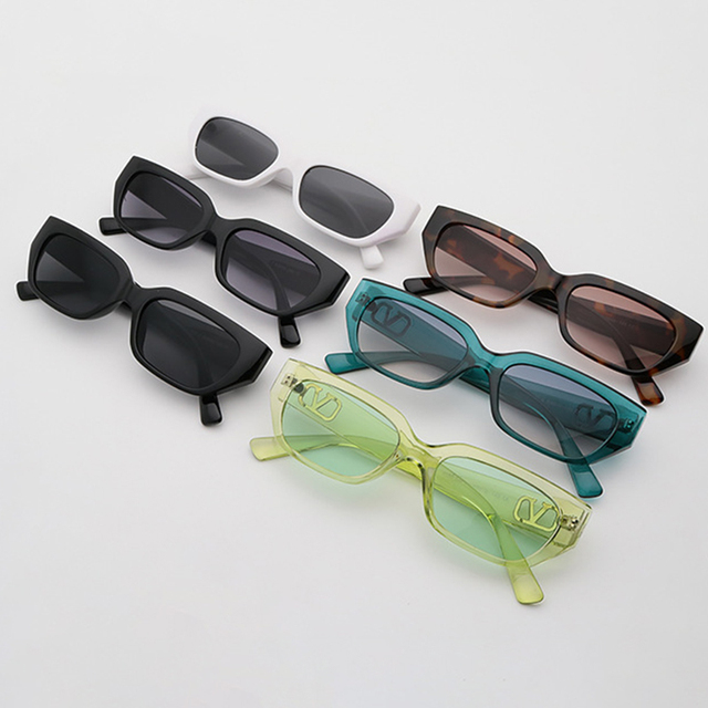 Luksusowe retro okulary przeciwsłoneczne damskie w stylu europejskim, małe kwadratowe okulary przeciwsłoneczne z podróżniczym projektem Rum Amp, okulary przeciwsłoneczne hip-hop - tanie ubrania i akcesoria
