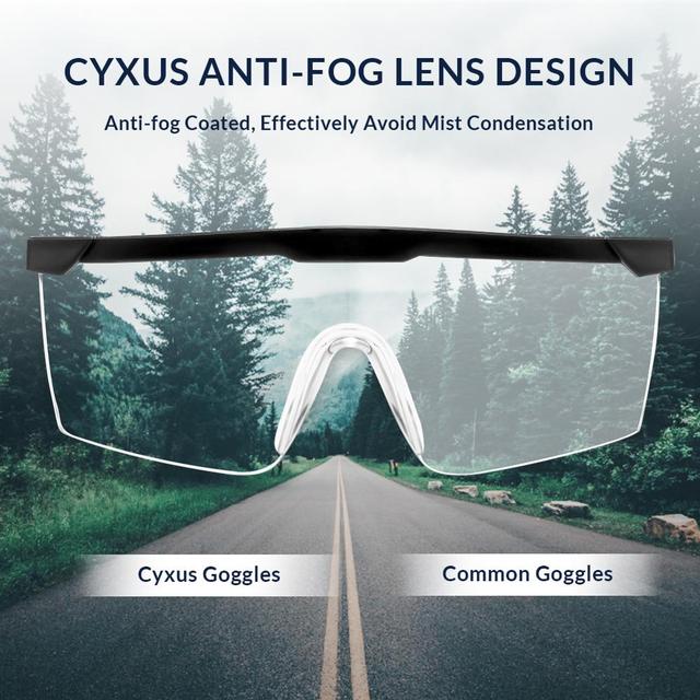 Gogle ochronne Anti Fog Virus Splash Shield Impact - przezroczyste okulary ochronne - tanie ubrania i akcesoria