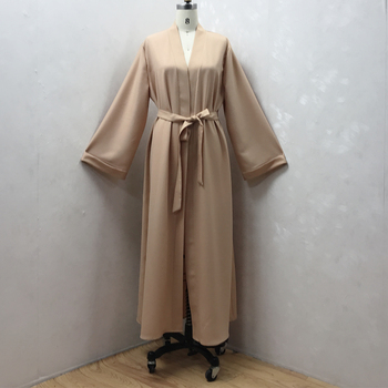 Abaya Kaftan dla muzułmanki - sukienka szata prochowce Femme Musulman hidżab Kaftan dubaj turcja Clot8167