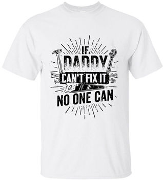 2019 Modna męska koszulka t-shirt - doskonały prezent dla taty, który potrafi naprawić wszystko