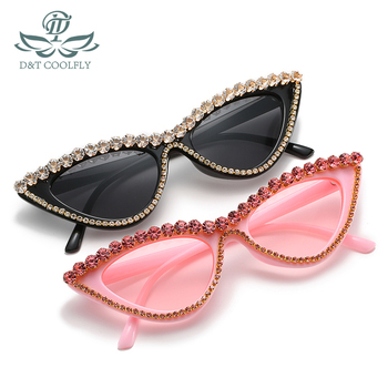 Nowe mody okulary przeciwsłoneczne Cat Eye D&T 2020 - luksusowa projektantka, kolorowe szkła, PC rama, Sexy Cateye, UV400
