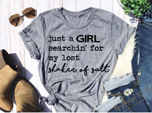 Koszulka damska Tylko dziewczyna - lato, grunge, tumblr, vintage, zabawna - K736 - tanie ubrania i akcesoria