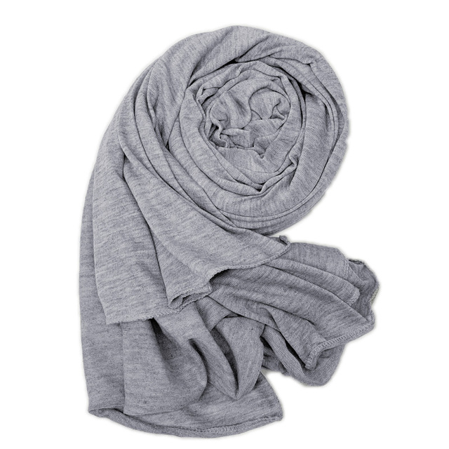 Duży muzułmański hidżab z elastycznego materiału, szal Maxi z dzianiny, 70.8 X31.5 - tanie ubrania i akcesoria