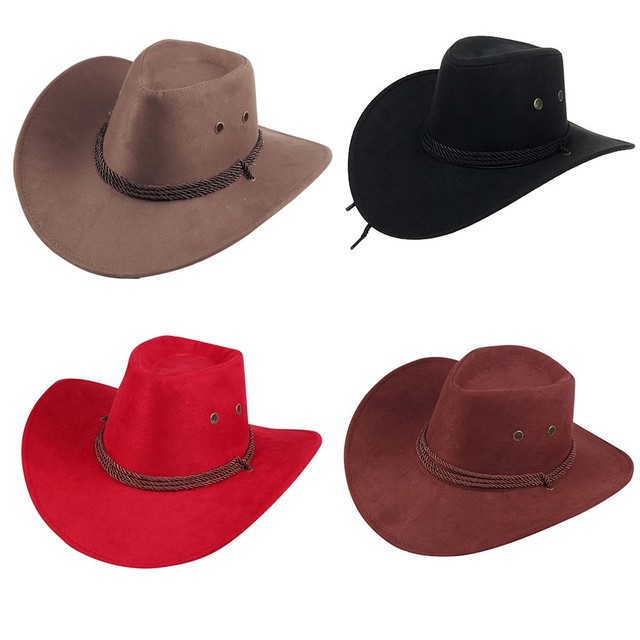Kowbojski kapelusz szeroki Sunhat na co dzień - Mężczyźni i Kobiety (zima, wiosna) - tanie ubrania i akcesoria