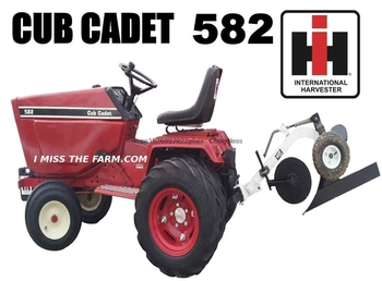 Koszulka męska traktora ogrodowego CUB CADET 582 z pługiem