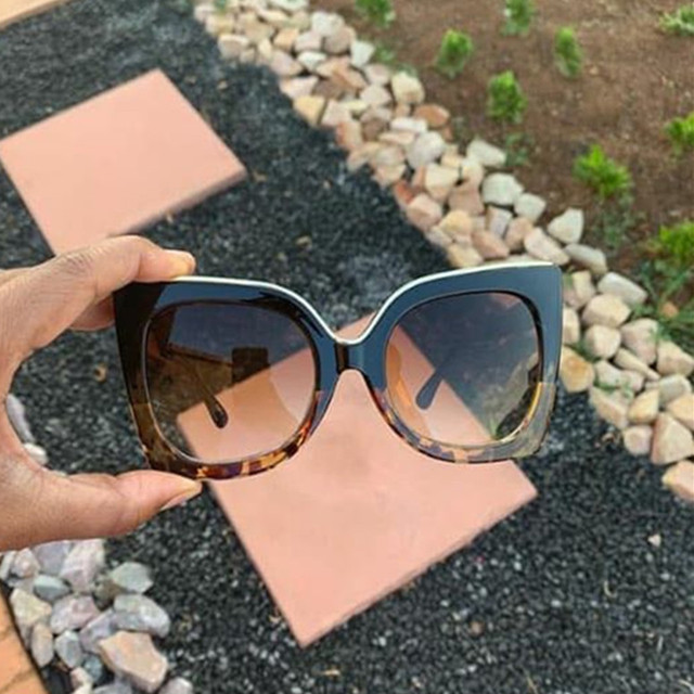 Seksowne damskie okulary przeciwsłoneczne Emosnia 2020 Fashion Square Leopard Vintage UV400 - tanie ubrania i akcesoria