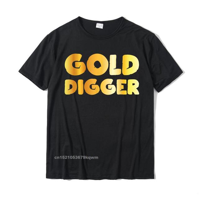 Koszulka męska Gold Digger geolog geek Street Top koszulka koszula śmieszna - tanie ubrania i akcesoria