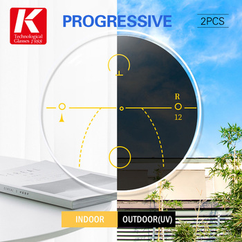 Progresywne fotochromowe soczewki optyczne 1.56/1.61/1.67 do krótkowzroczności i hiperopii (+0.25 do +3.00)