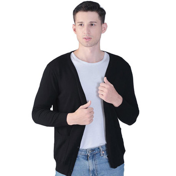 Sweter męski jednokolorowy 6XL-7XL, idealny na jesień, z miękkiej i wygodnej dzianiny bawełnianej