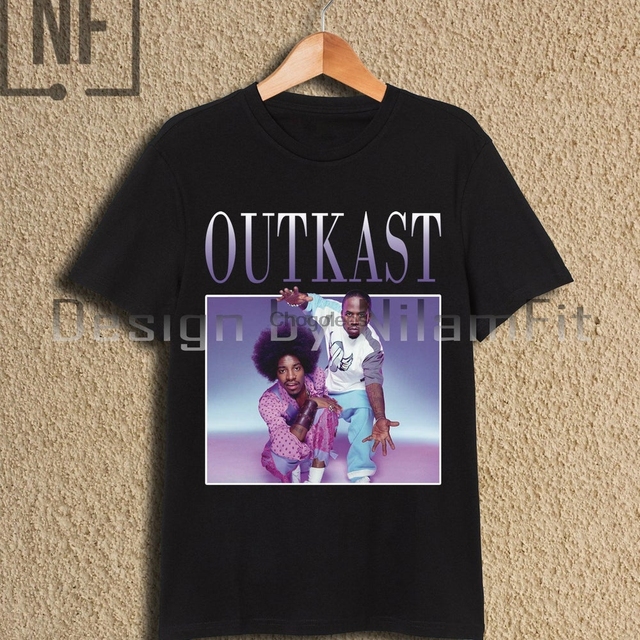 Koszulka męska hołd Outkast 90s, retro, vintage, casual, unisex, rozmiar RO 32 - tanie ubrania i akcesoria